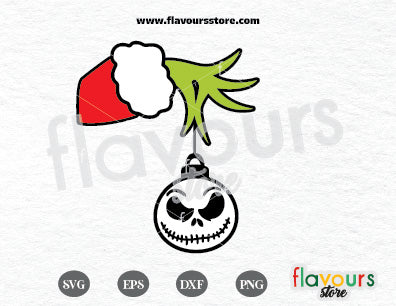 Grinch Hand Jack Ornament SVG Cut File – FlavoursStore