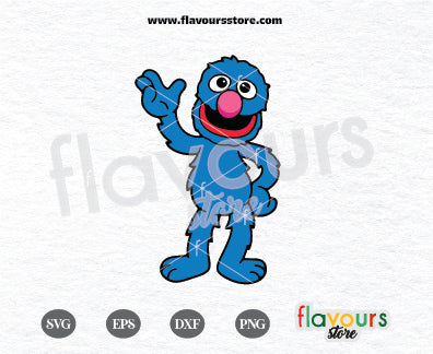 Grover Svg, Sesame Street Svg, Sesame Street Clipart, Cartoon SVG Cut File