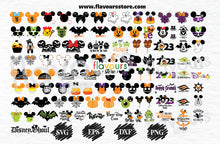 Load image into Gallery viewer, Halloween Bundle SVG, Disney Halloween SVG, Mickey Halloween SVG, Minnie Halloween SVG, Bundle SVG, Disney Mouse SVG, Svg Bundles
