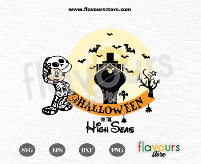 Halloween On The High Seas SVG, Disney Halloween Svg For Silhouette and Cricut