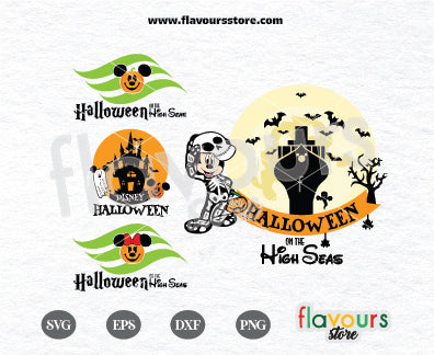 Halloween On The High Seas Bundle Svg, Not So Scary Svg, Mouse Cruise Svg, Disney Halloween SVG Cut File