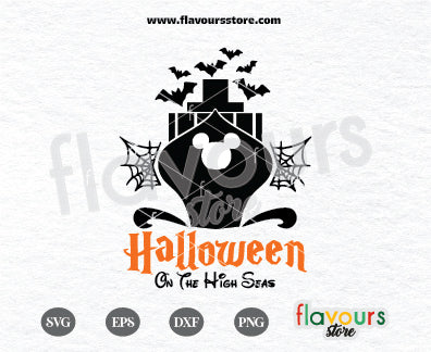 Halloween on the High Seas, Disney Cruise, Disney Dream, SVG Cut File Cricut