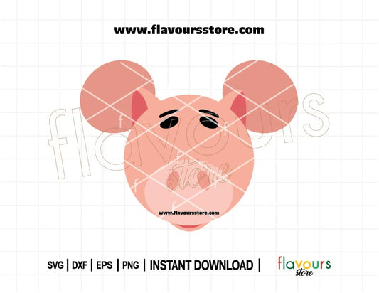 Hamm Ears SVG – Cute Toy Story Pig Cut File for Cricut Crafts and Disney Family Shirts