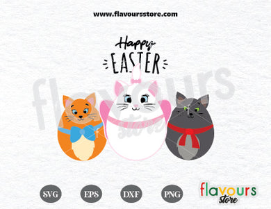 Happy Easter, The Aristocats Easter Eggs SVG Cut File