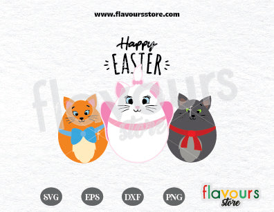 Happy Easter, The Aristocats Easter Eggs SVG Cut File