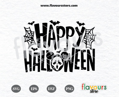 Happy Halloween Svg, Mickey Ghost Face Ears, No You Hang Up Svg, Scream Mask, SVG For Silhouette and Cricut