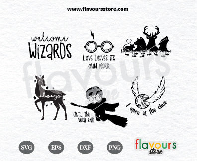 Harry Potter Bundle SVG Cut File Silhouette and Cricut