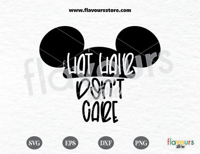 Hat Hair Don't Care SVG Cut File, Disney svg free, Disney svgs free - FREEBIE