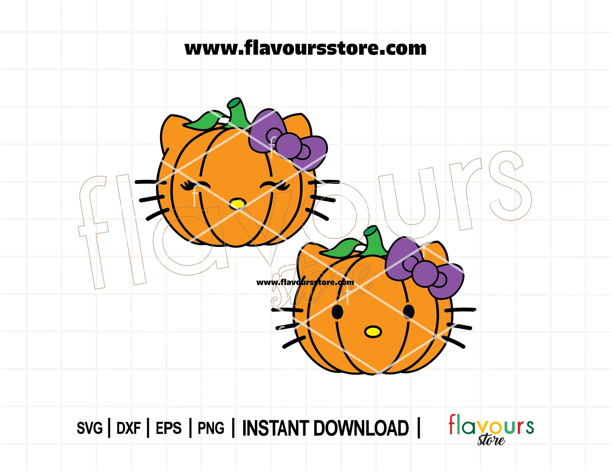 Hello Kitty pumpkin SVG design, cute Halloween cut file for Cricut and Silhouette. Perfect for shirts, mugs, trick-or-treat bags, and festive Halloween crafts.