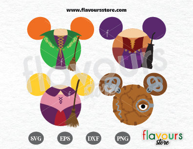 Hocus Pocus Mouse Ears Bundle SVG Cut Files