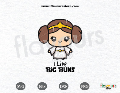 I Like Big Buns Svg, svg cut Princess Leia, Star Wars svg, Funny Quote png, Rebel Princess svg, Leia PNG, Cricut Silhouette