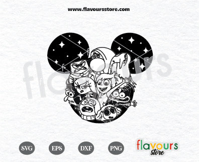 Inside Out 2 Mouse Head SVG, Inside Out 2 PNG, Joy, Sadness, Anxiety, Envy SVG Cut File