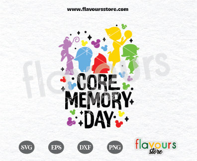 Core Memory Day, Inside Out Characters Silhouette Mickey Heads Svg, Mi ...