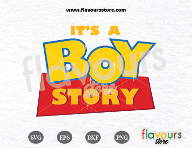 It's a Boy Story, Toy Story Birthday, SVG Cut File