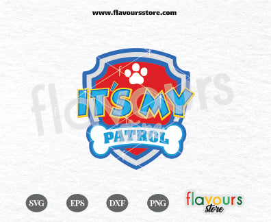 It's My Birthday Paw Patrol Badge, Paw Patrol Birthday svg, Kids cartoon Svg, Paw Patrol Cartoon Svg, Paw Patrol SVG Cut File