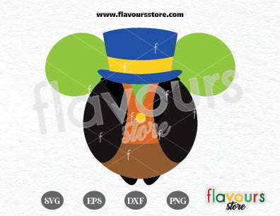 Jiminy The Cricket Mickey Ears, SVG Cut Files