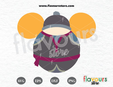 Kristoff Mickey Ears, Frozen SVG Cut Files