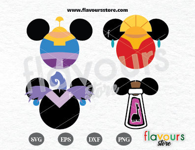 Kronk's New Groove Ears Bundle SVG Cut Files