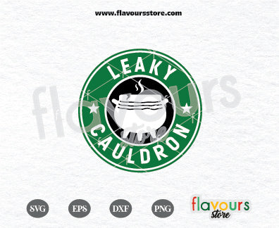 Leaky Cauldron, Starbucks Ring, Harry Potter SVG Cut File