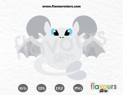 Light Fury Ears, How to Train Your Dragon SVG Cut File