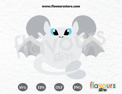 Light Fury Ears, How to Train Your Dragon SVG Cut File