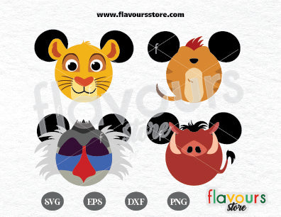 Lion King Ears Bundle SVG Cut Files