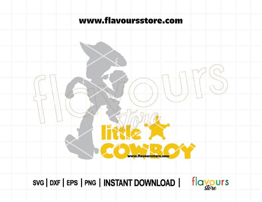 Little Cowboy Woody SVG design featuring a Toy Story-inspired cowboy character in western theme – ideal for Cricut and Silhouette crafting projects