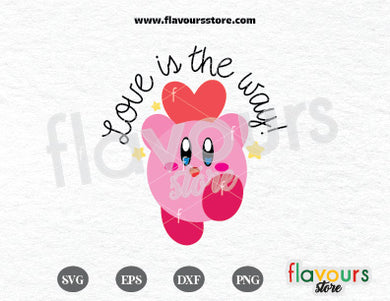 Love is the Way, Kirby, Videogames SVG Cut File