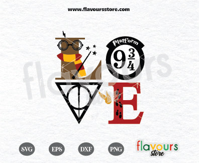 Love, Potter Fan, Hogwarts Express SVG Cut File