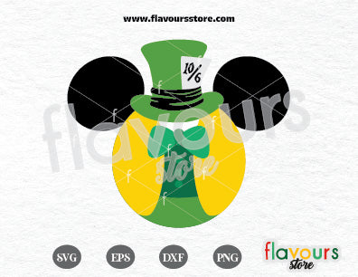 Mad Hatter Ears SVG Cut File