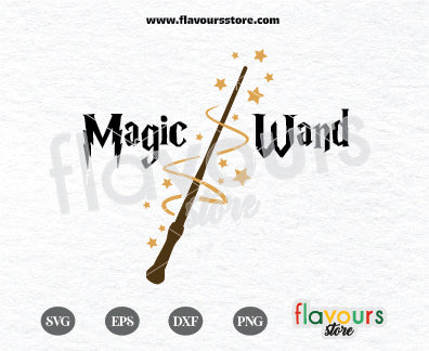 Magic Wand, Harry Potter SVG Cut File