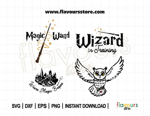 Magic Wand SVG Bundle | Fantasy Wizard Clipart for Cricut Crafts ...