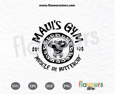 Maui’s Gym Muscle Up Buttercup Svg, Maui Svg, Moana Svg – FlavoursStore