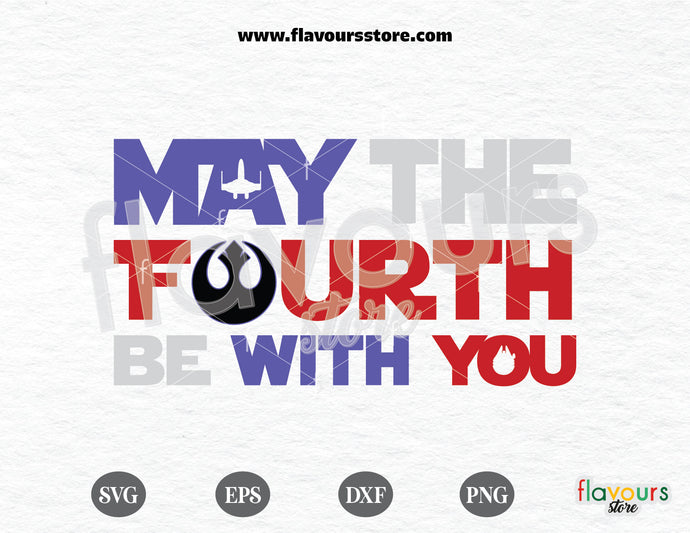 May the Fourth be with You, Star Wars FREE SVG Cut File, Disney svg free, Disney svgs free - FREEBIE