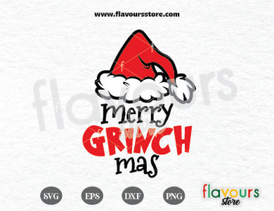 Merry Grinchmas SVG Cut Files