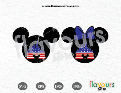 Mickey And Minnie Castle Ears SVG Cut File