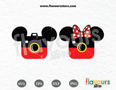 Mickey And Minnie Insta Photo SVG Cut File