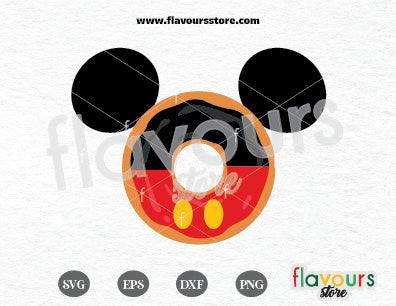 Mickey Donut Ears SVG Cut File