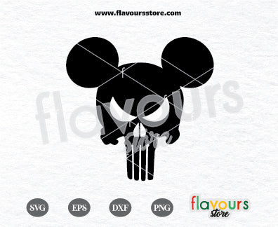 Punisher Ears, Mouse Ear Punisher, SVG Cut File Cricut