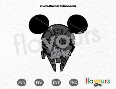 Millennium Falcon Ears, Star Wars SVG Cut Files