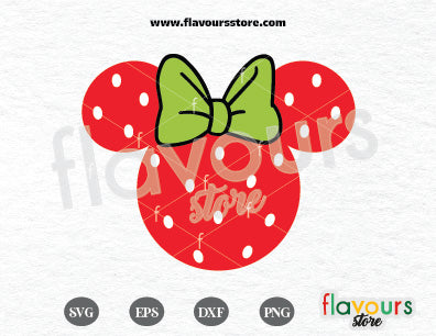 Minnie Strawberry Ears SVG Cut File