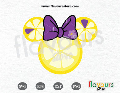 Minnie Violet Lemonade Ears SVG Cut File