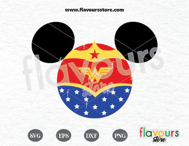 Wonder Woman Ears SVG Cut File