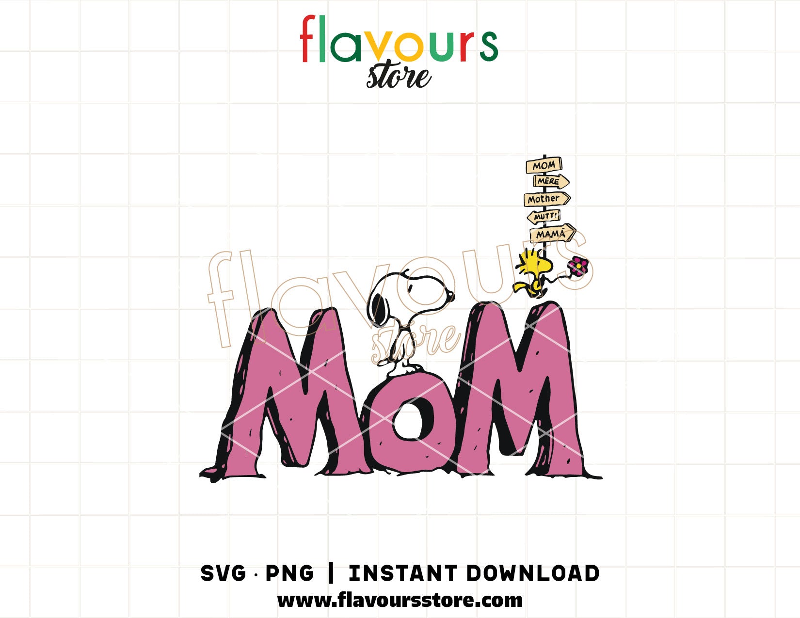 mom svg mothers day cute cartoon cricut cut file shirt design