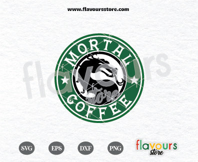 Dragon Coffee Svg, Mortal Kombat Starbucks Logo, Mortal Kombat Starbucks Ring Svg Files For Cricut 