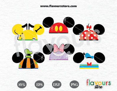 Mouse Hat Ears Bundle SVG Cut File