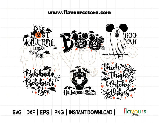 Mouse Halloween Bundle SVG, Halloween Cruise Svg, Mouse Ghost Svg, Boo Ghost Svg, Mouse Pumpkin Boo, Spooky Halloween, Cut File For Cricut