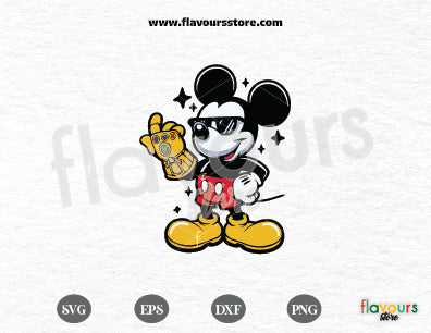 Mickey Mouse Infinity Stones PNG, Thanos Svg, Infinity Gauntlet Svg, Heroes png, Mouse Supervillain, Super hero Infinity Clipart, Avengers, Cricut Silhouette