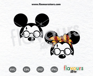 Mouse Wizard Ears, Mouse Ears, Wizard Mouse Svg, HP Inspired Ears Svg File for Cricut