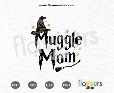 Muggle Mom, Harry Potter, SVG Cutting files, Cricut Silhouette